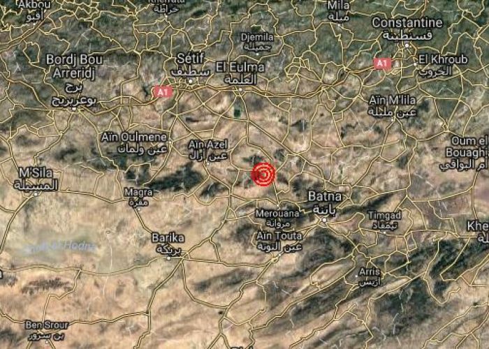 Secousse tellurique de magnitude 4.6 à Batna