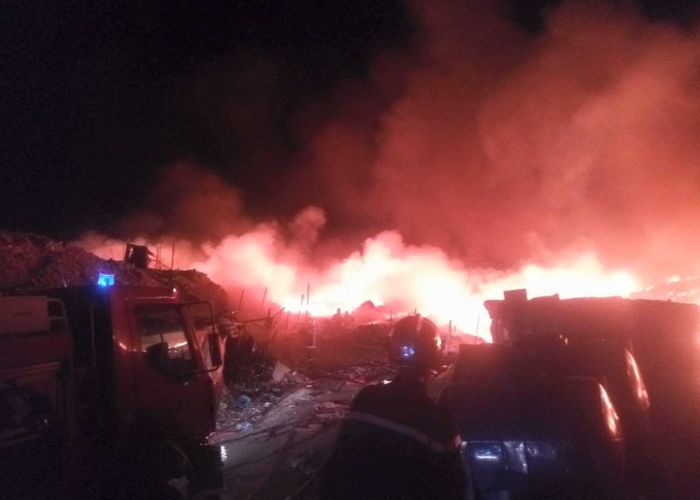 Incendie dans un camp de migrants subsahariens à Batna 