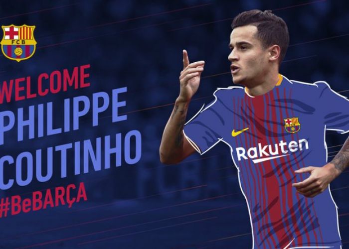  Mercato : : Philippe Coutinho signe, officiellement , au Barça