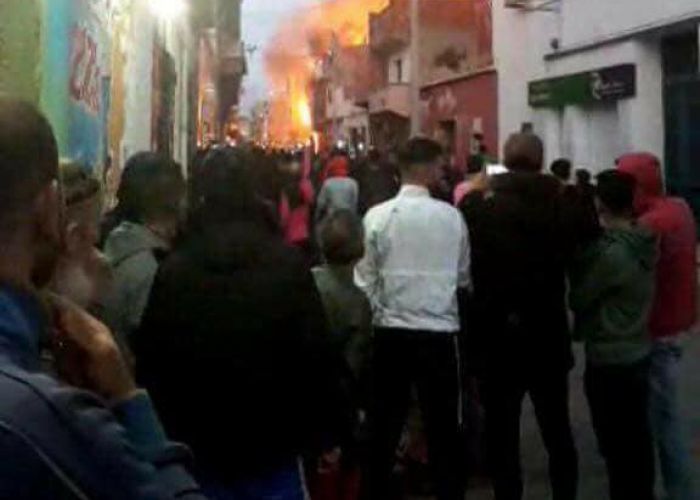 Oran : Une personne tuée dans une explosion dans un dépôt de bouteilles de gaz butane (Vidéo)