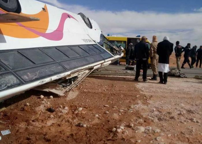 Renversement d'un bus entre Béchar et Adrar : Au moins 4 personnes tuées et 17 autres blessées