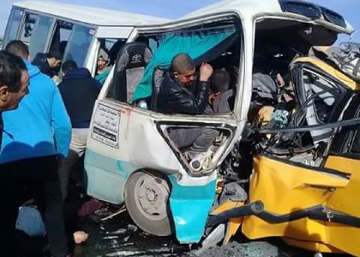 Saïda : au moins 14 morts et 20 blessés dans une collision d’un bus avec un taxi (Vidéo)