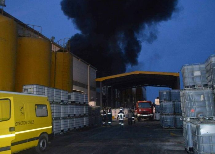 Violent incendie dans une unité de vente de produits spéciaux de bâtiment à Alger