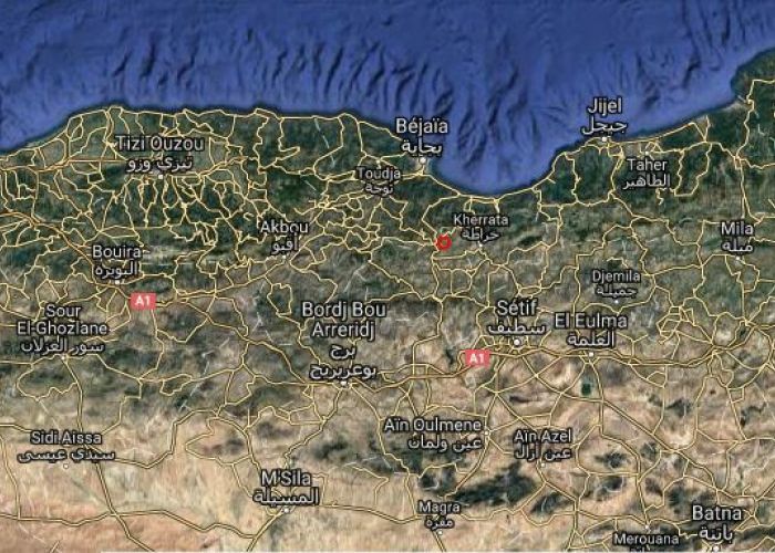 Secousse tellurique de magnitude 3.5 à l'Ouest de Kherrata (Béjaia)