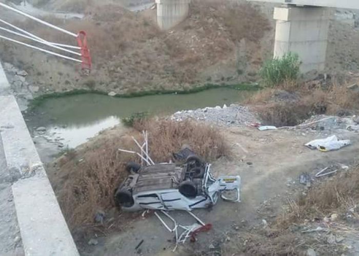 Tizi Ouzou : 4 personnes tuées dans le dérapage d'un véhicule suivi d'une chute d'un pont 