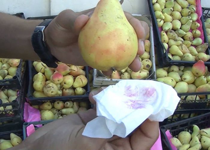 Saisie d'une quantité de poires "teintées" à Tizi Ouzou