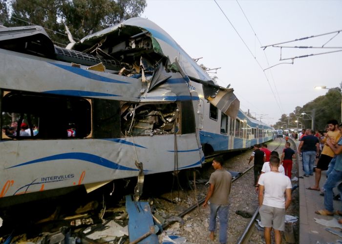 Collision entre deux trains à Souk Ahras : 6 personnes blessées 