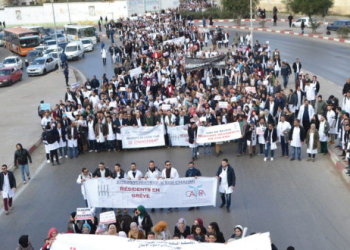  Médecins résidents : Marche de protestation à Tizi-Ouzou 