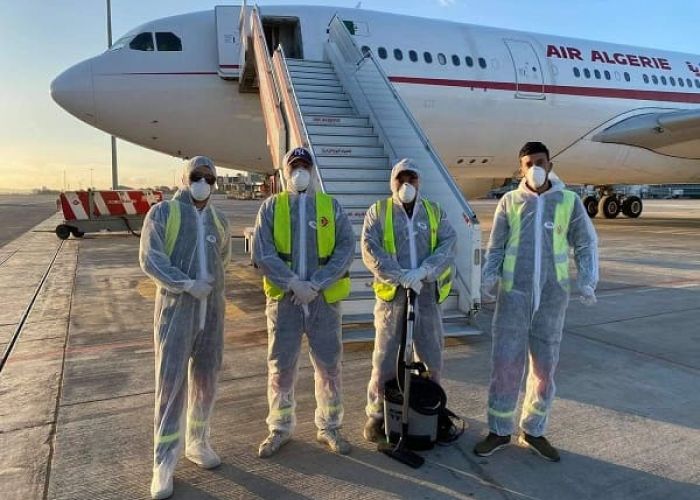  Air Algérie : opérations de désinfection des avions en prévision de la reprise dimanche des vols domestiques 
