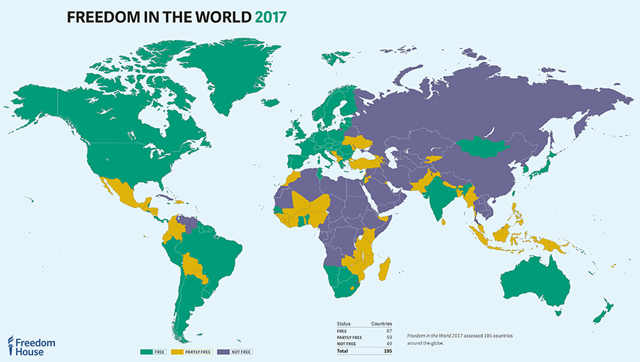 Libertés démocratiques : Freedom House épingle encore une fois l'Algérie 