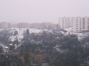 Alger et sa périphérie sous la neige