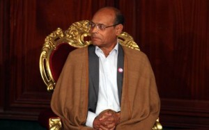 Moncef Marzouki sur un terrain glissant à Alger