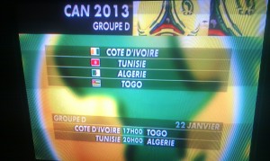 CAN 2013 : L'Algérie, dans le même groupe que la Cote-d'Ivoire, la Tunisie et le Togo