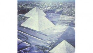 Les pyramides égyptiennes couvertes de neige