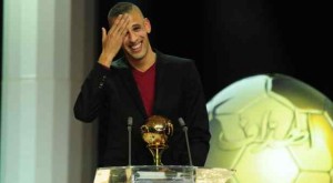 Islam Slimani meilleur footballeur maghrébin 2013