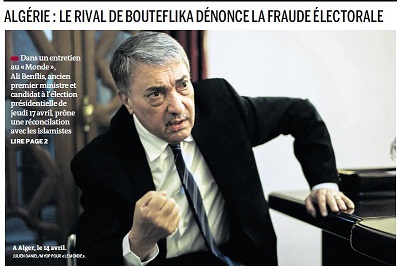 Benflis : "Si je ne suis pas élu et qu'il n’y a pas de second tour, je ne reconnaîtrai pas ces élections"
