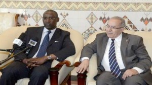 A Alger, le MAE malien Abdoulaye Diop face à la presse 