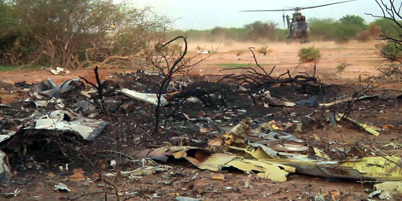  Crash : Les premières images des débris de l'avion(Vidéo)