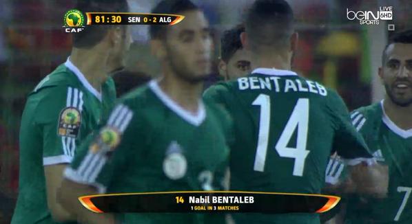 Algérie 2 Sénégal 0 : Les verts en 1/4 de finale