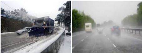 Froid, pluies et neige jusqu'à lundi dans le Nord du pays