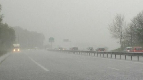 Pluie et grêle s'abattent sur le Centre et l'Est du pays