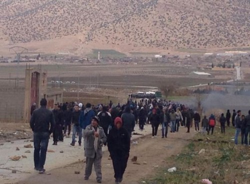 Des manifestants tentent de s'introduire à la prison de Barika (Batna) (Vidéo)