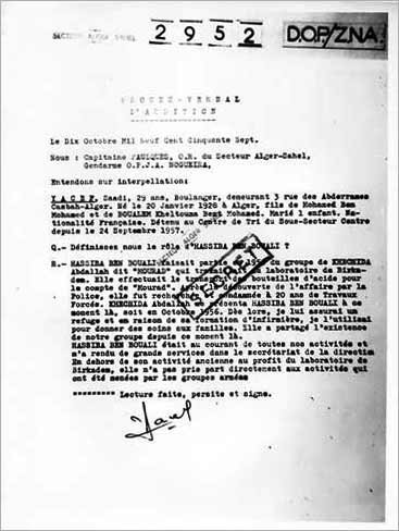Les "confessions" de Yacef Saadi sur Hassiba Benbouali et Hatab Réda