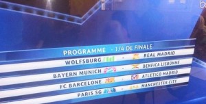 Ligue des champions : Choc Barcelone-Atletico Madrid en quarts de finale (tirage)
