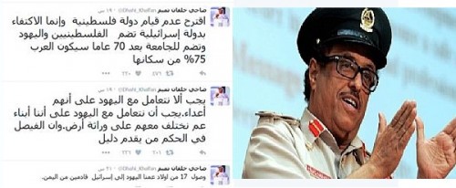 Le chef de la sécurité émirati appelle à renoncer à un Etat palestinien