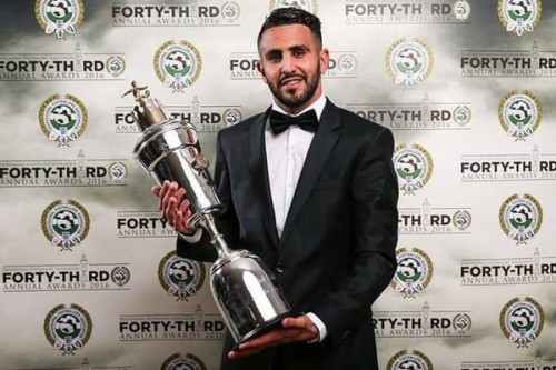 Riyad Mahrez a été désigné meilleur joueur du championnat anglais