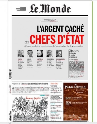"Panama Papers" : Après sa Une tendancieuse sur le président Bouteflika, "Le Monde" rectifie le tir