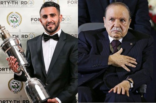 Bouteflika félicite Riyad Mahrez, sacré meilleur joueur du championnat d'Angleterre de football