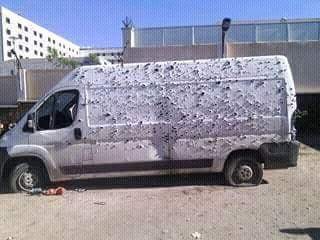 Photos du fourgon utilisé par les 8 terroristes abattus à Sétif