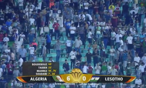 CAN2017 : Algérie 6 Lesotho 0 : Belle balade des fennecs