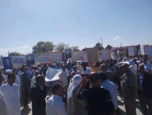 Rassemblement de soutien à Abdelaziz Belkhadem à Oued Morra (Laghouat)